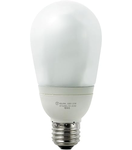 Amazon | エルパ(ELPA) 電球形蛍光灯A形100W形 電球 100V 21W